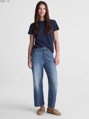 Madewell Light Wash High-Rise Straight Jeans